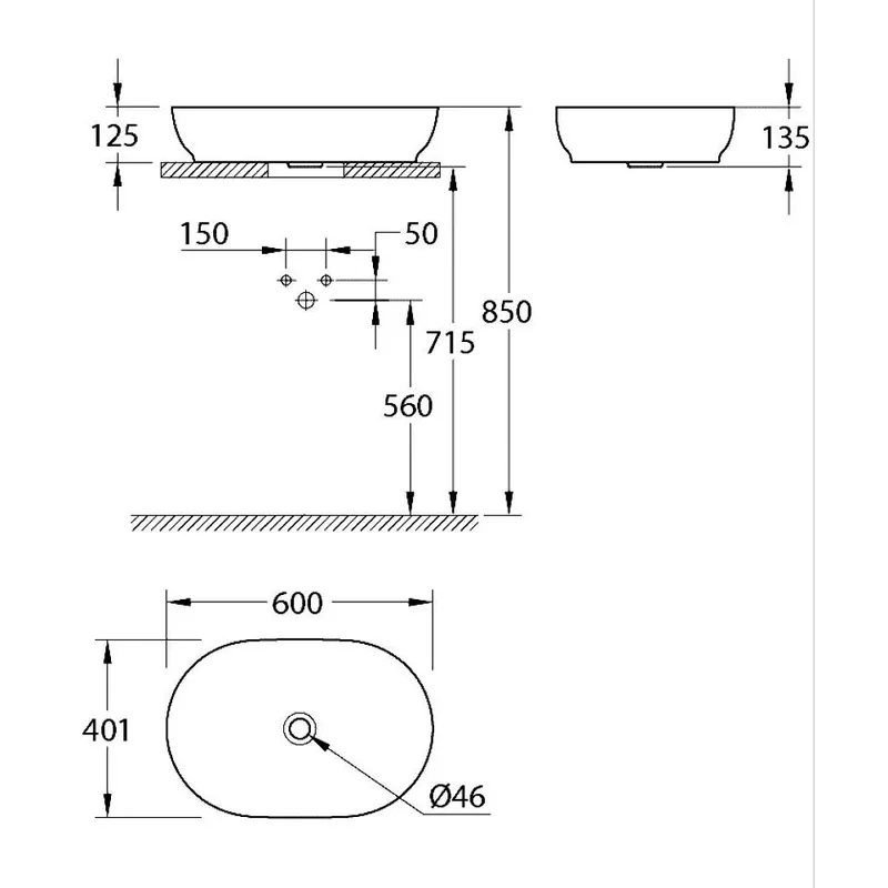 Grohe Essence 103562SH00 Vessel Basin