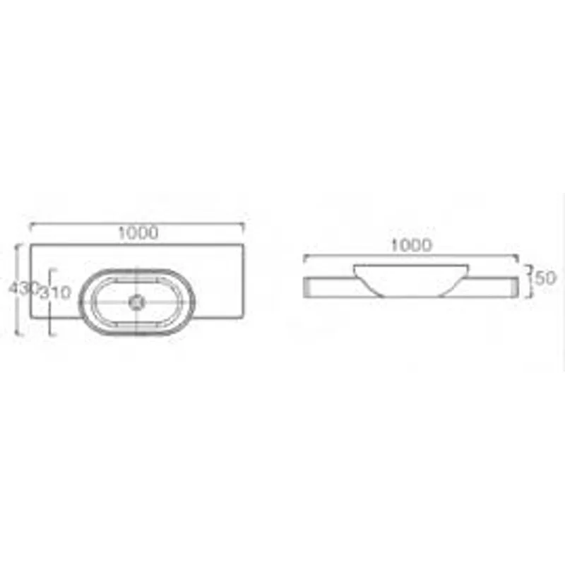 K1 Wall-Hung Basin