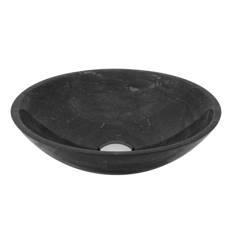 MARS-ROUND Marble Basin Black