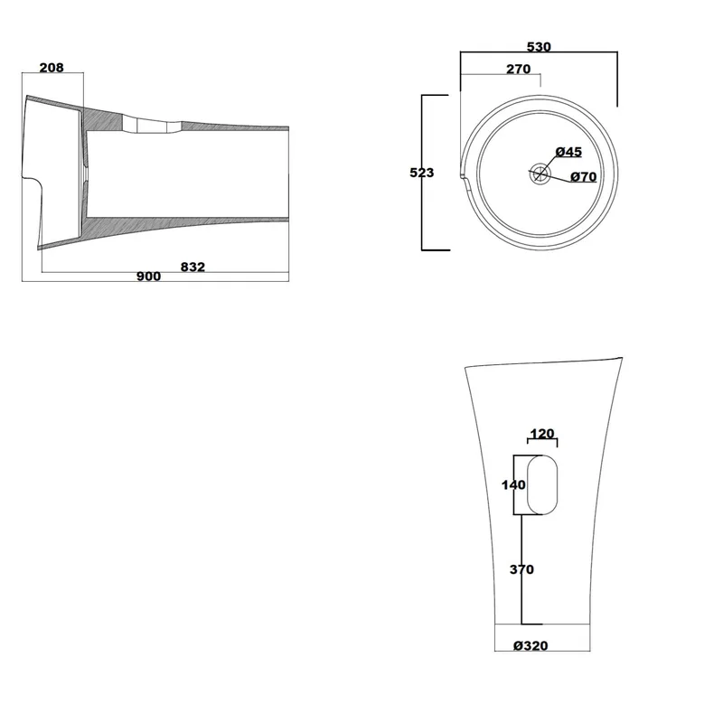 PW01 Free Standing Basin