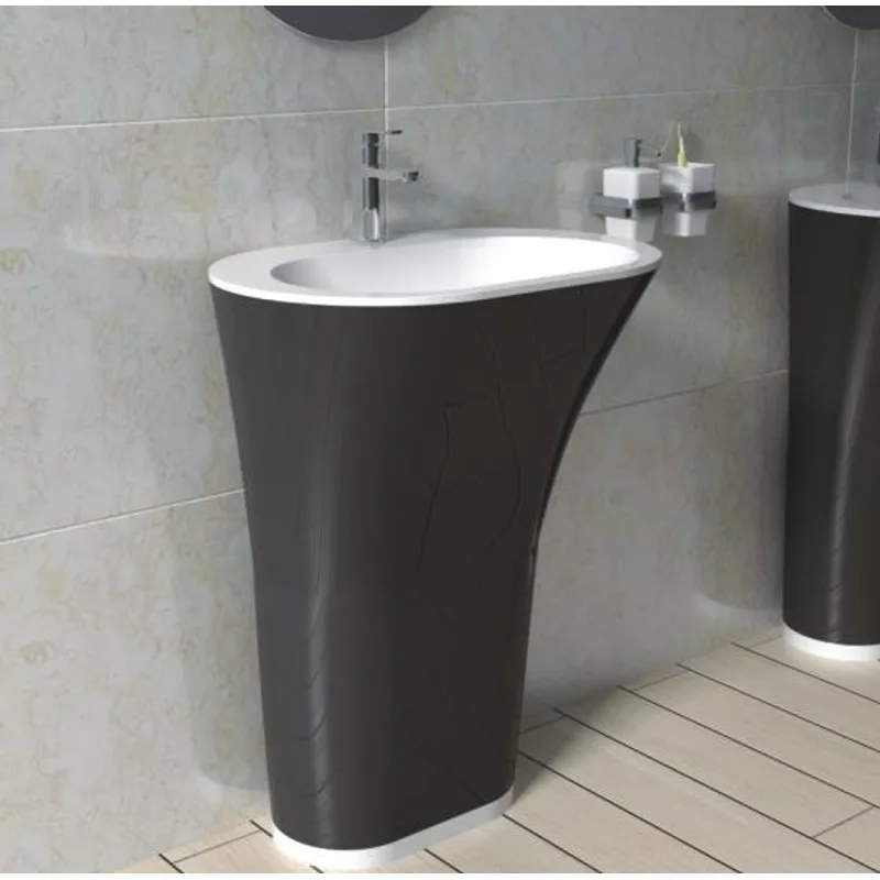 PW02 Black Free Standing Basin