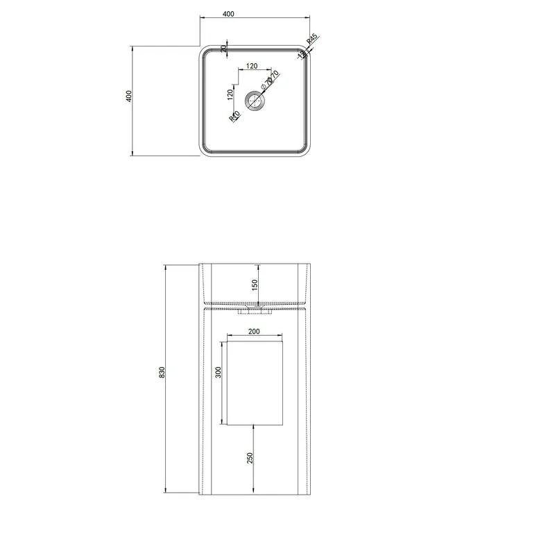 PW07 Free Standing Basin