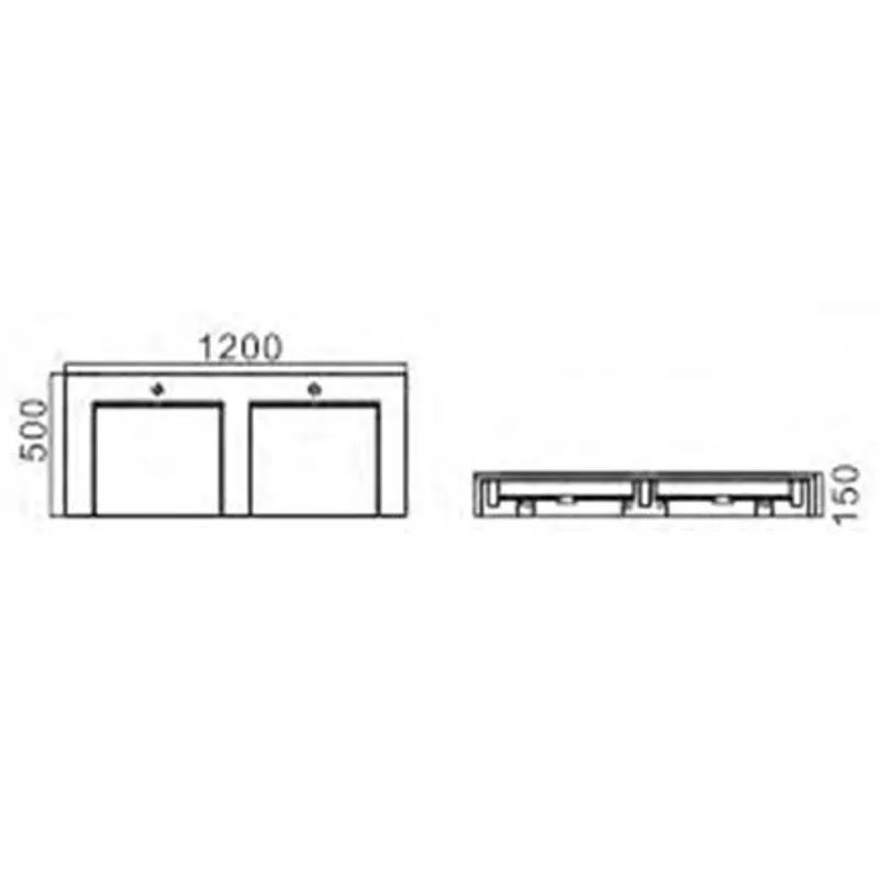 PW12-D Wall Hung Basin