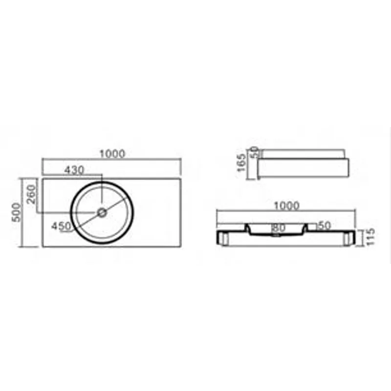PW13-C Wall-Hung Basin