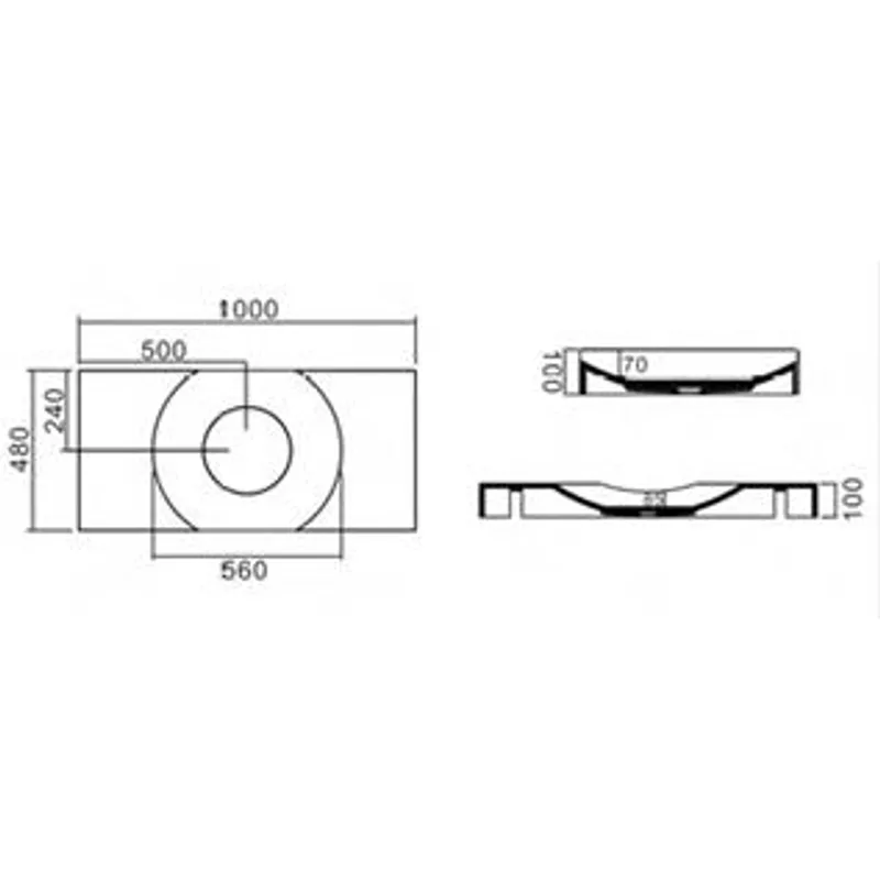 PW13-D Wall-Hung Basin