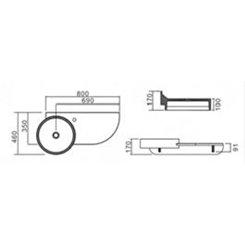 PW21 Wall-Hung Basin