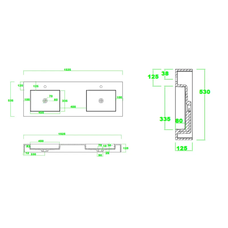 PW27 Wall-Hung Basin