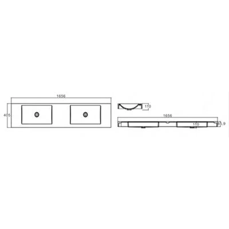 PW28 Wall Hung Basin