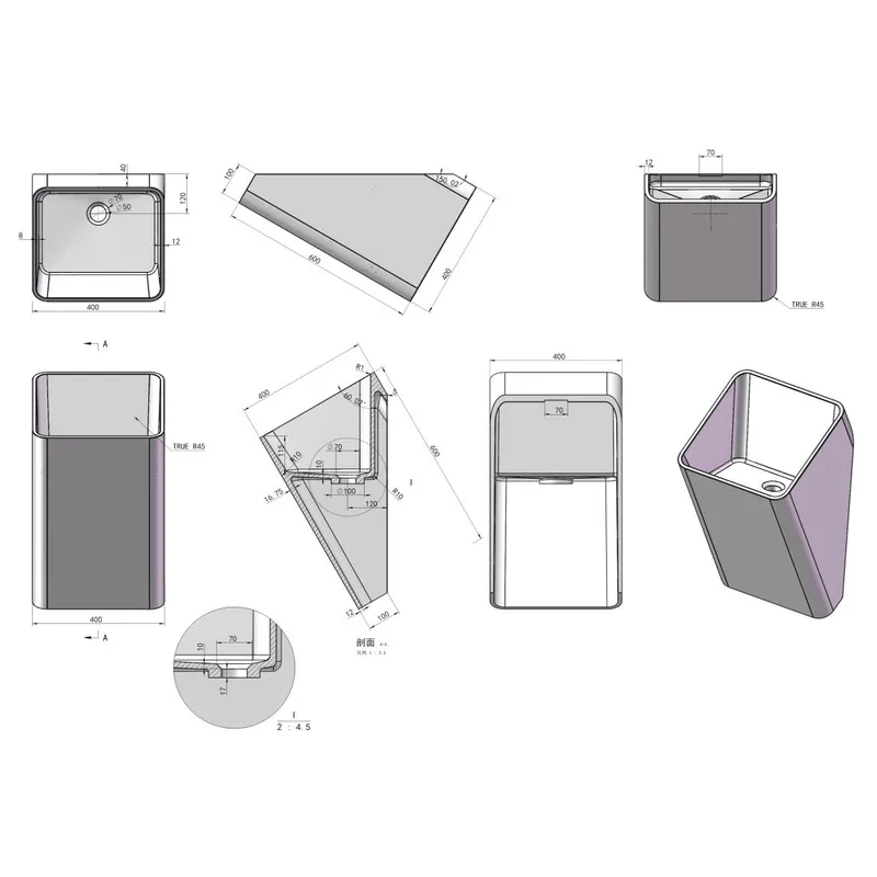 PW37 Wall Hung Basin