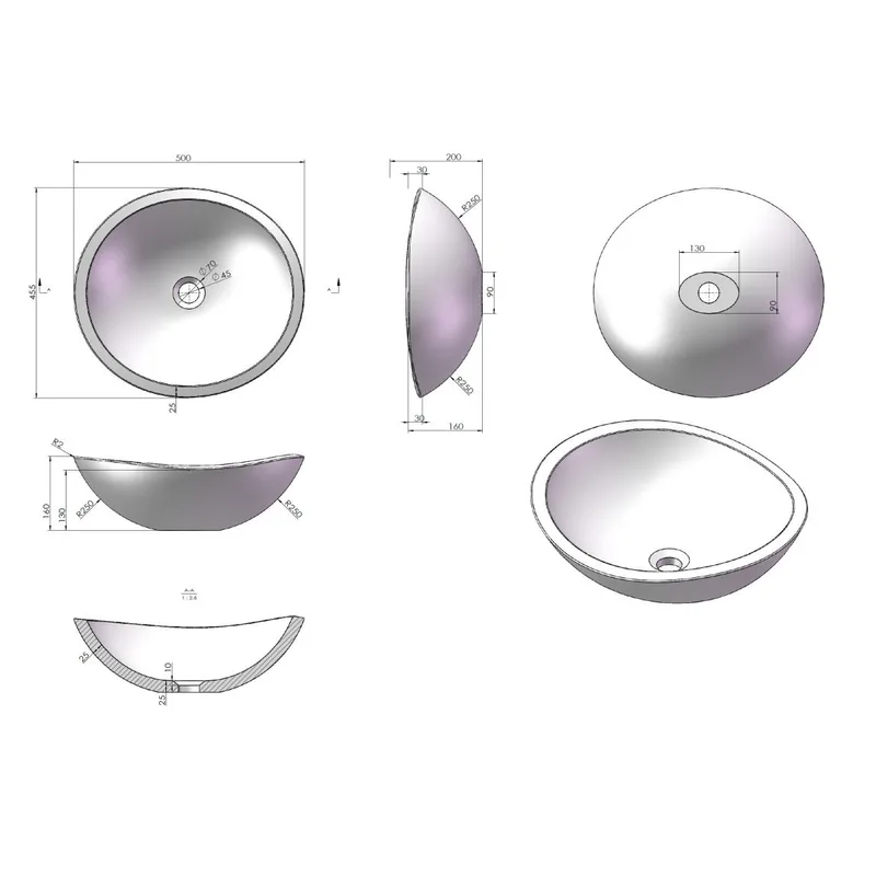 PW68 Counter-Top Basin
