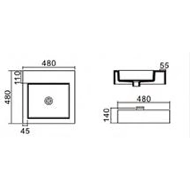 PW78 Wall-Hung Basin