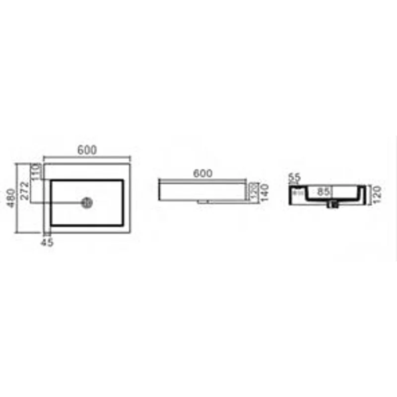 PW79 Wall-Hung Basin