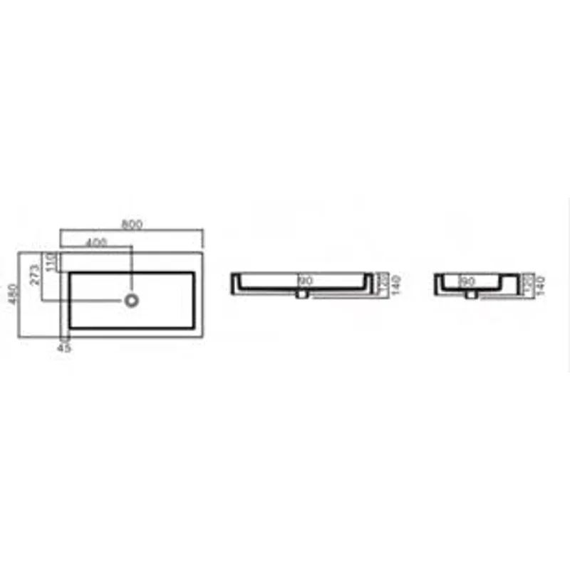 PW80 Wall-Hung Basin