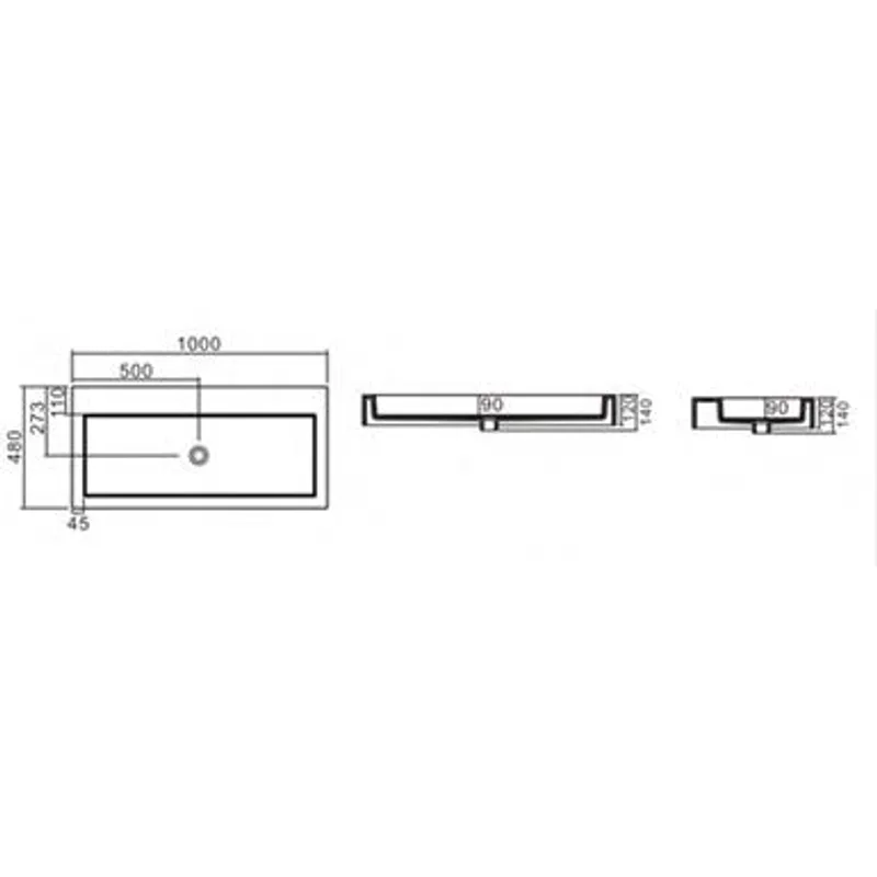 PW81 Wall-Hung Basin
