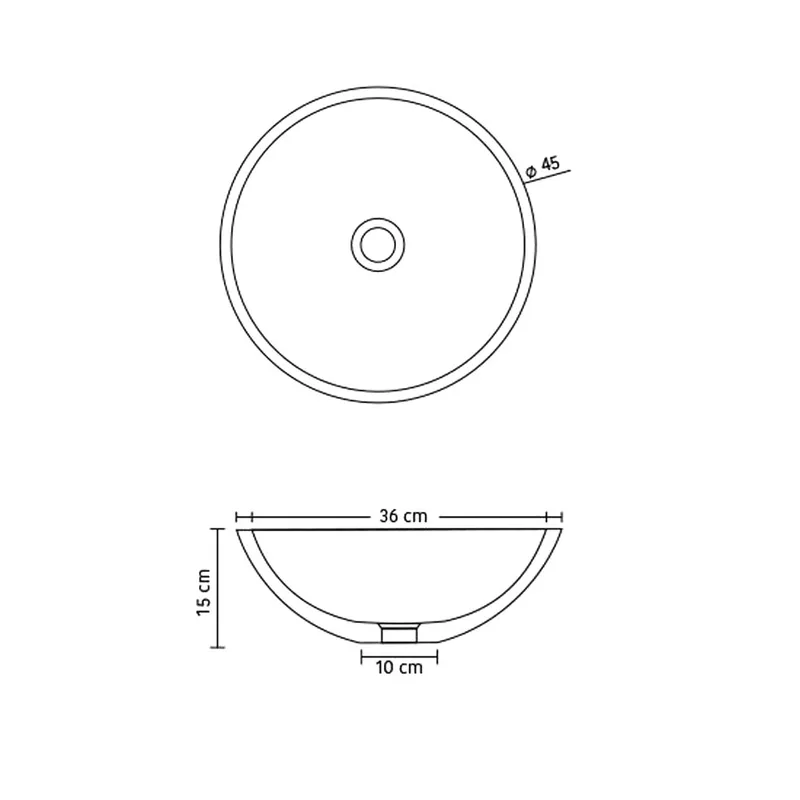 SQ0008 Stone Resin Basin