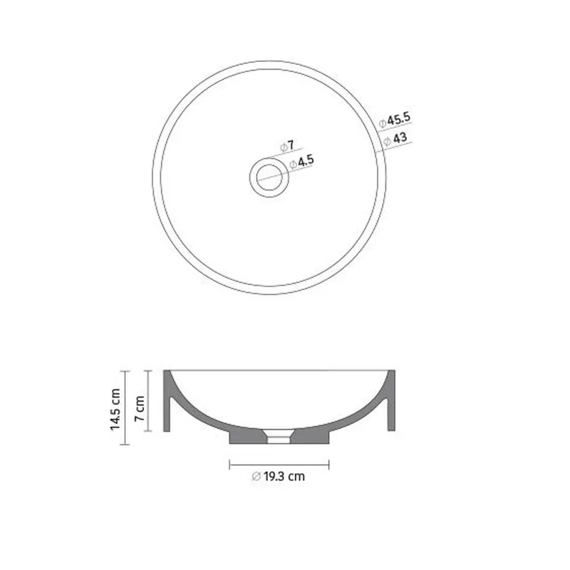 SQ0012 Stone Resin Basin