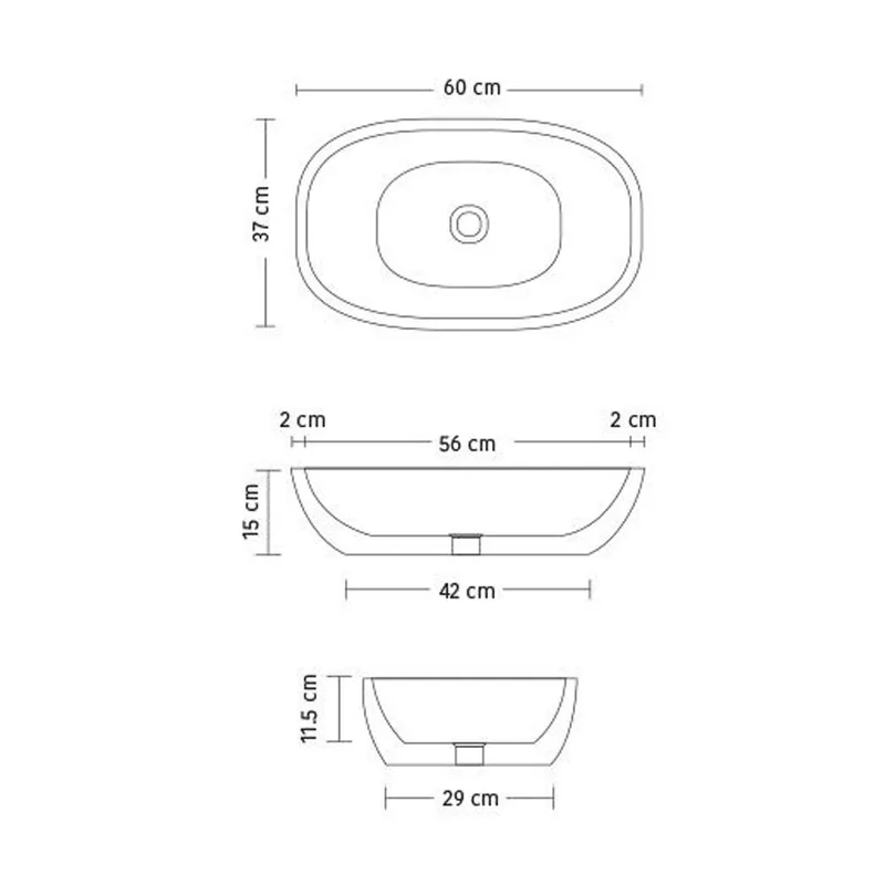 SQ0017 Stone Resin Basin