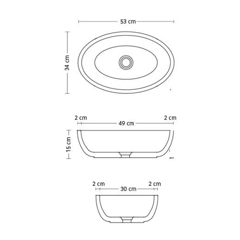 SQ0018 Stone Resin Basin