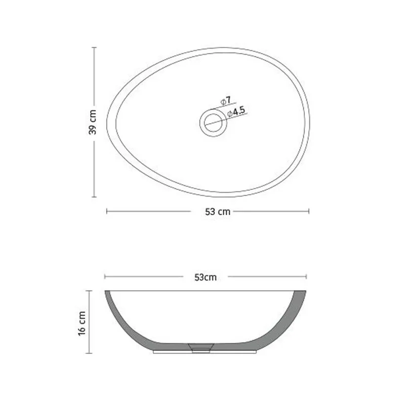 SQ0019 Stone Resin Basin