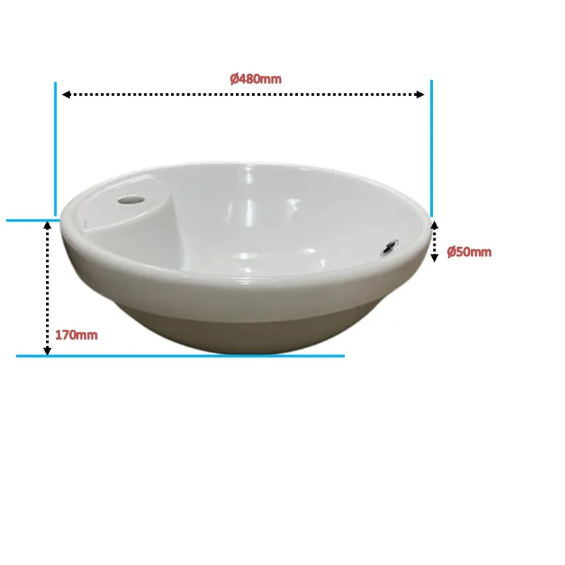 Valadares 50759000 Rondo Countertop Basin