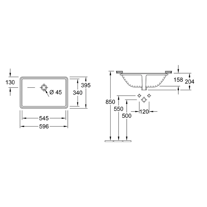 Villeroy & Boch Lunea Undercounter Basin