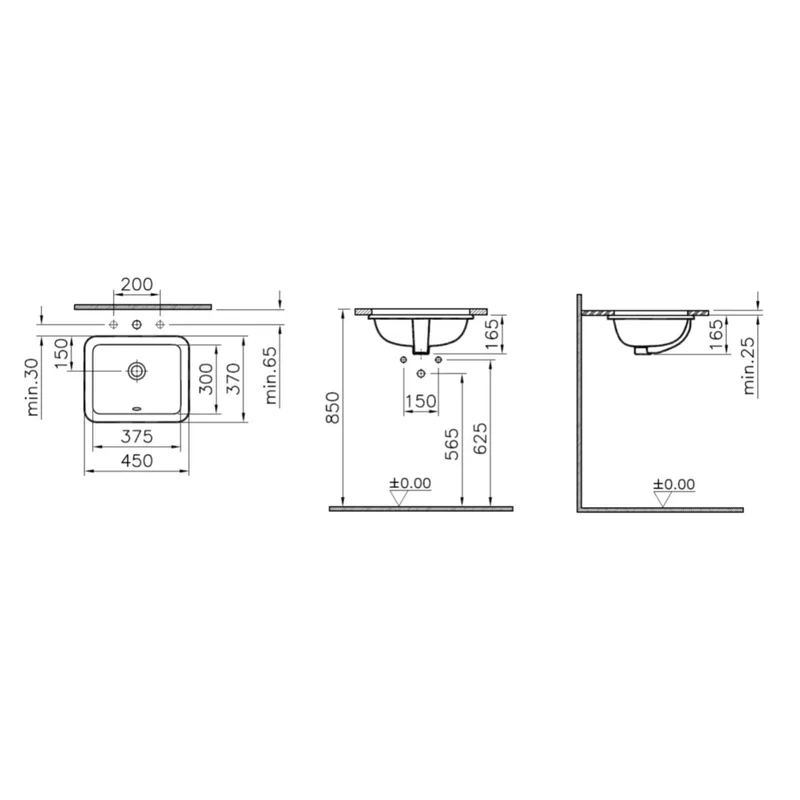 VitrA 5473B Undercounter Basin
