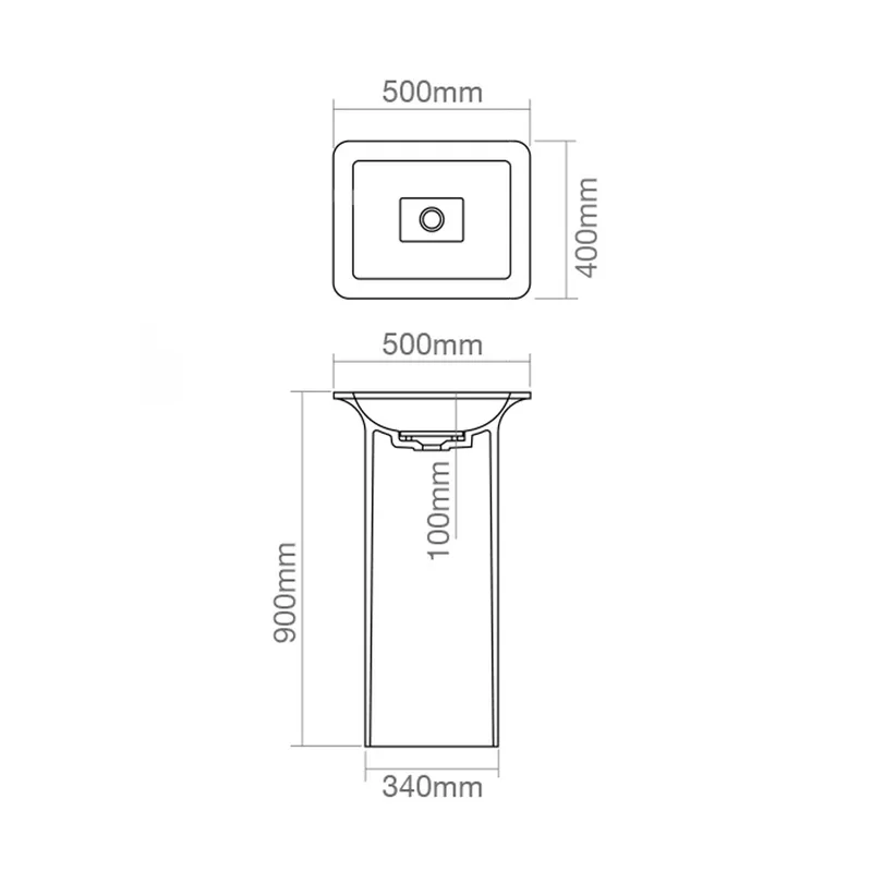 Z2014 Solid Surface Freestanding Basin
