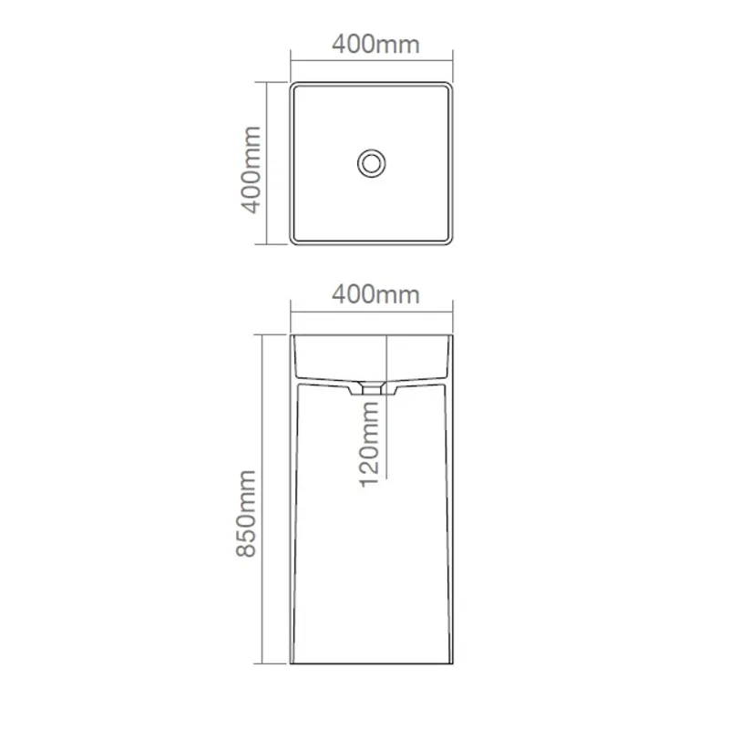 Z2017 Resin Freestanding Basin