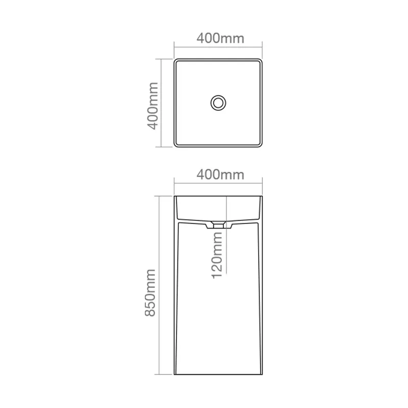 Z2017 Solid Surface Freestanding Basin
