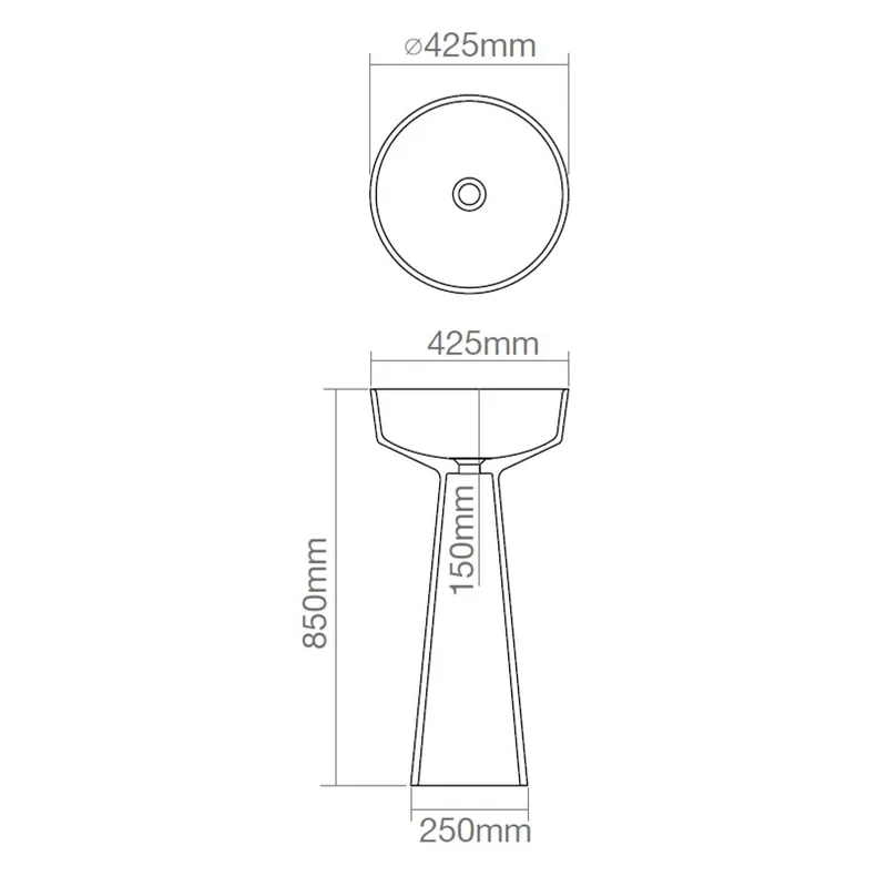 Z2018 Resin Freestanding Basin Classic Green
