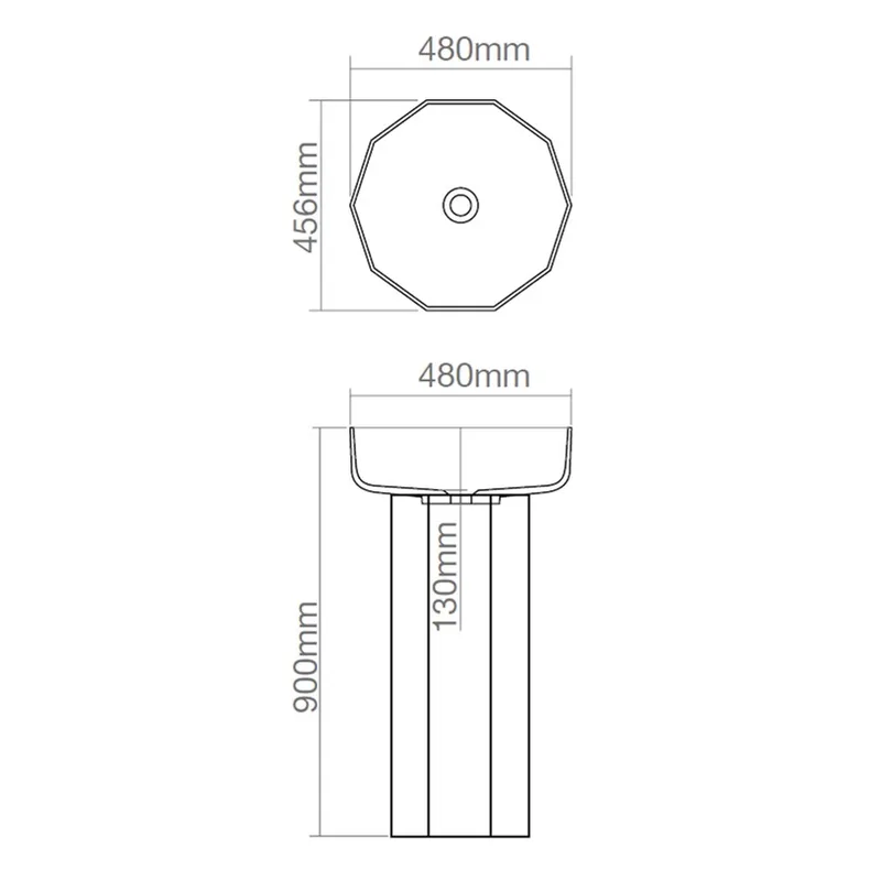 Z2025 Resin Freestanding Basin Sunset