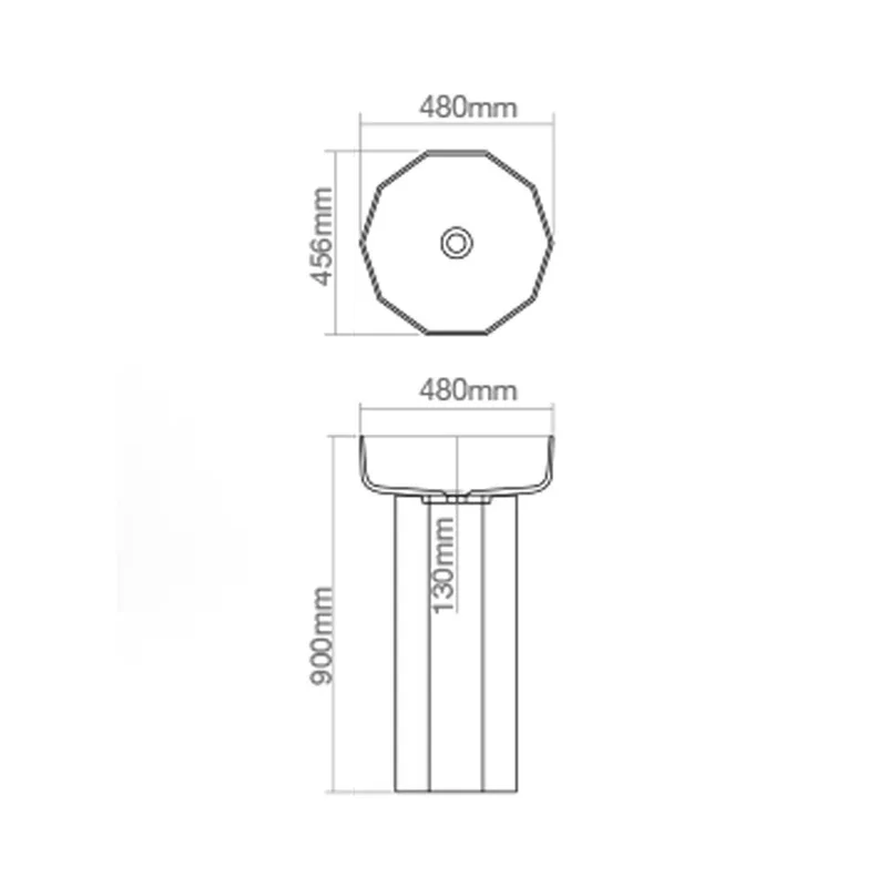 Z2025 Solid Surface Freestanding Basin