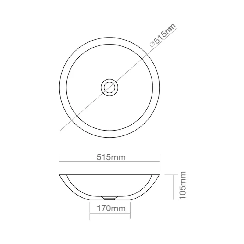 Z9004 Solid Surface Basin