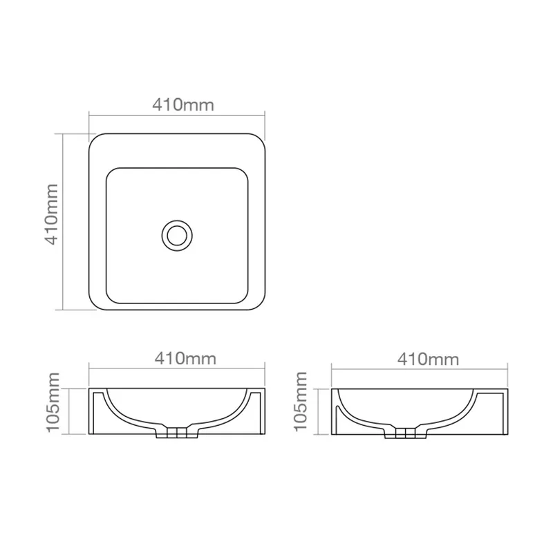Z9011 Solid Surface Countertop Basin