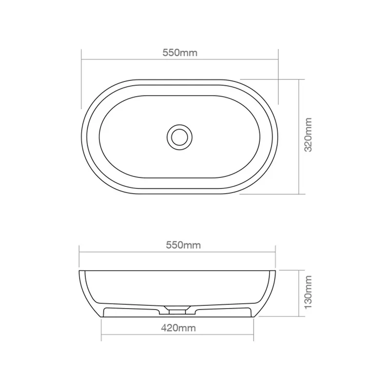 Z9033 Resin Countertop Basin