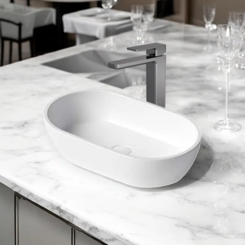 Z9033 Solid Surface Countertop Basin