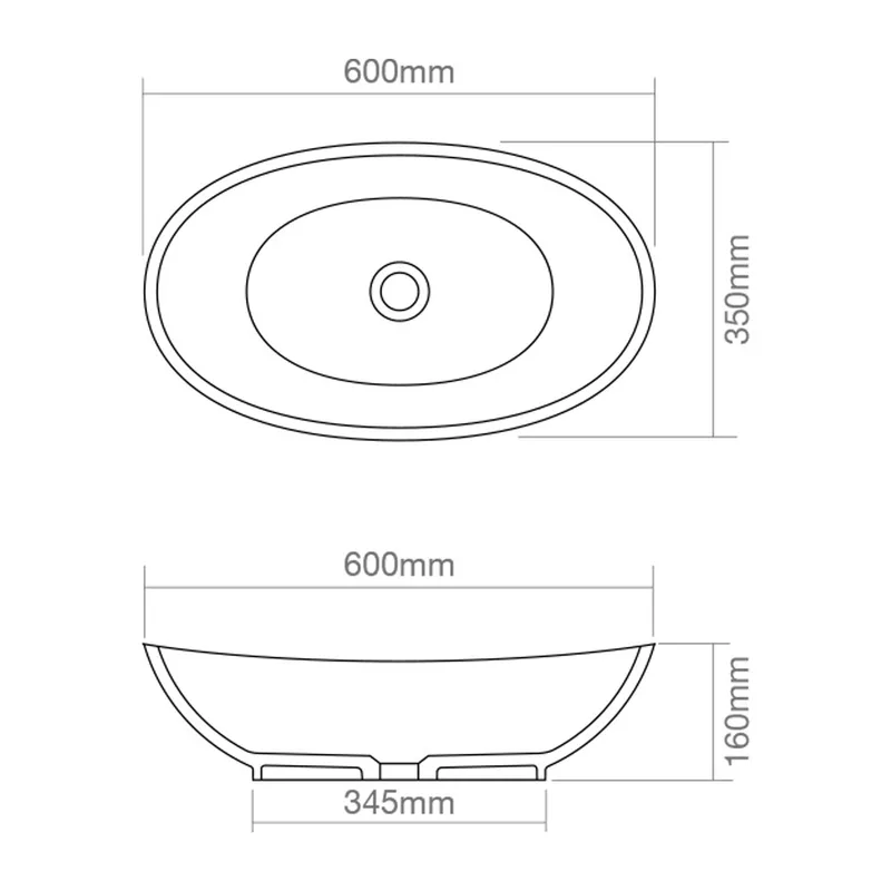 Z9037 Solid Surface Basin