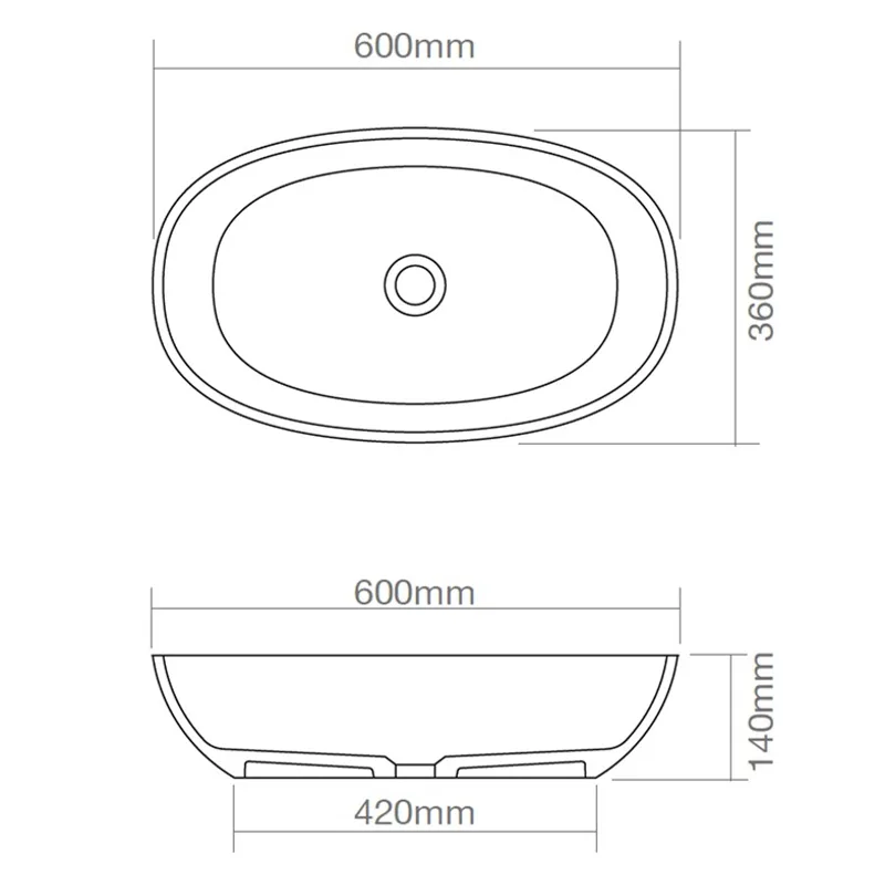Z9078 Resin Basin Royal Blue