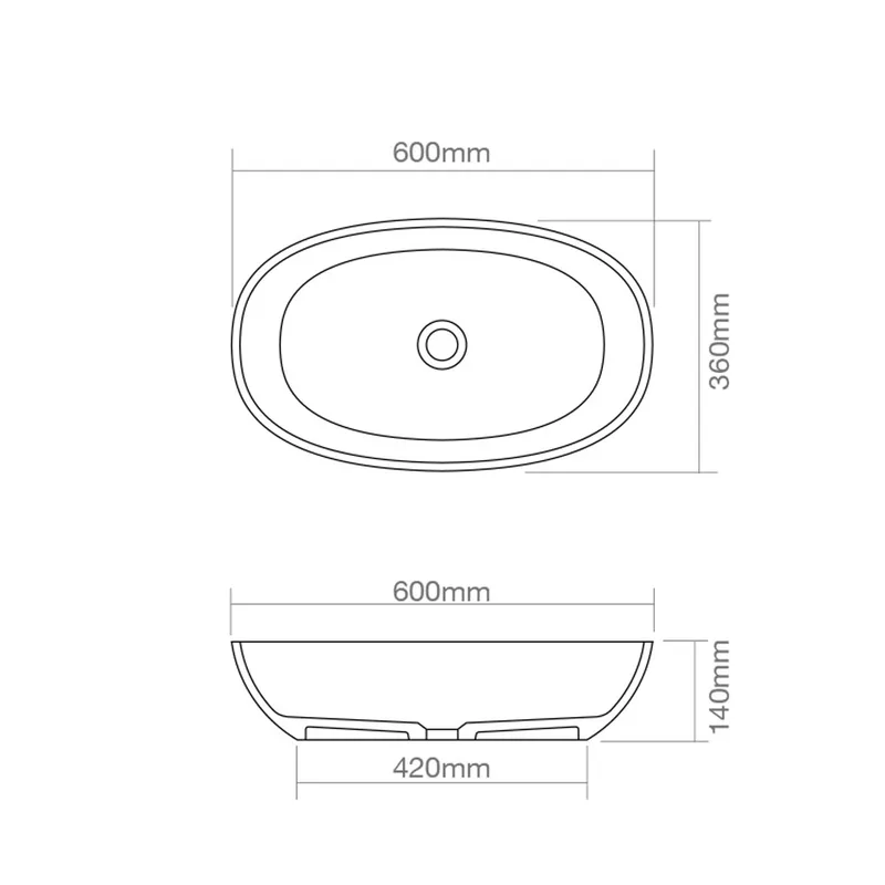 Z9078 Solid Surface Basin