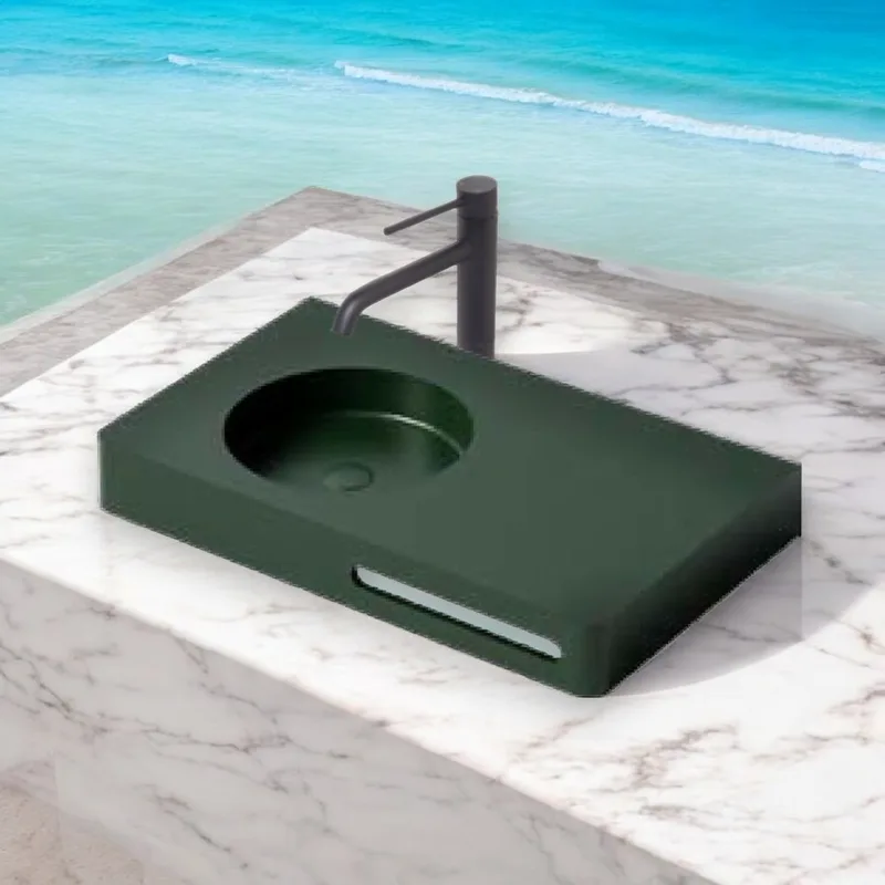 Z9080 Solid Surface Countertop Basin