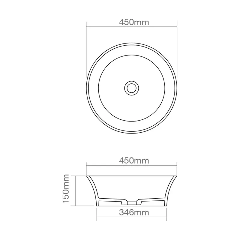 Z9090 Solid Surface Basin