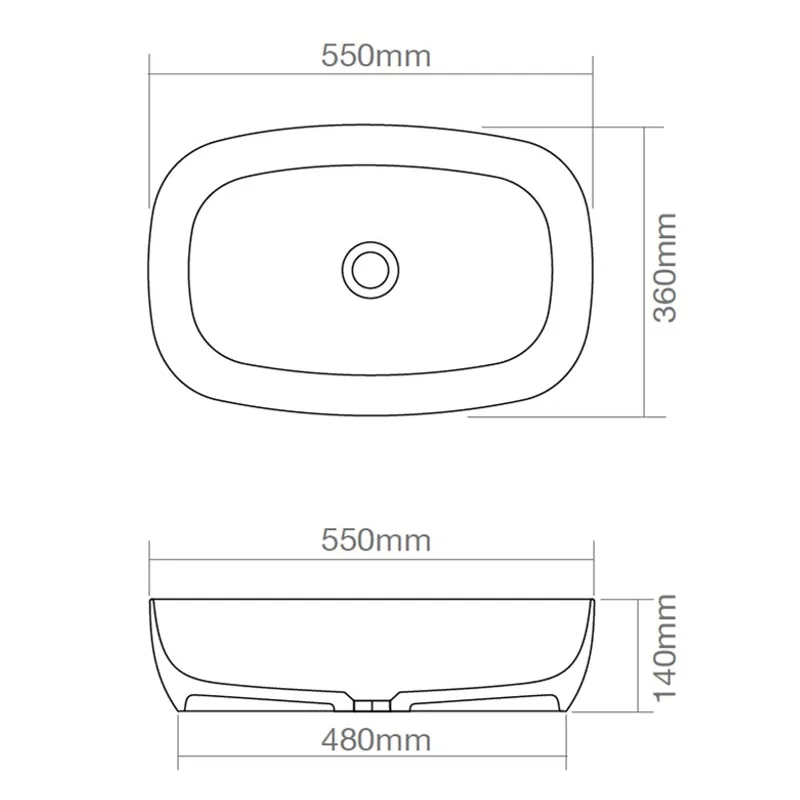 Z9092 Resin Countertop Basin Pomegranate