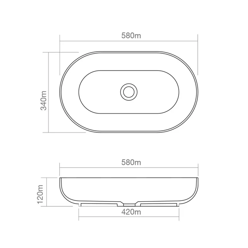 Z9104 Solid Surface Basin