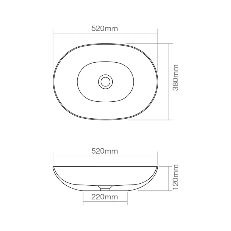 Z9105 Solid Surface Countertop Basin