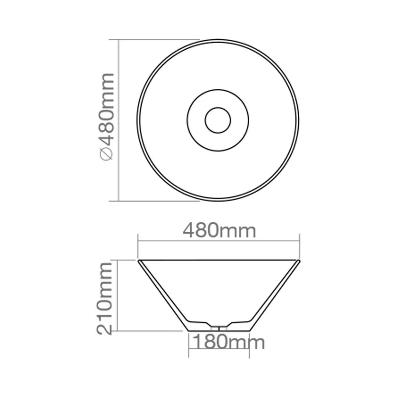 Z9107 Resin Countertop Basin