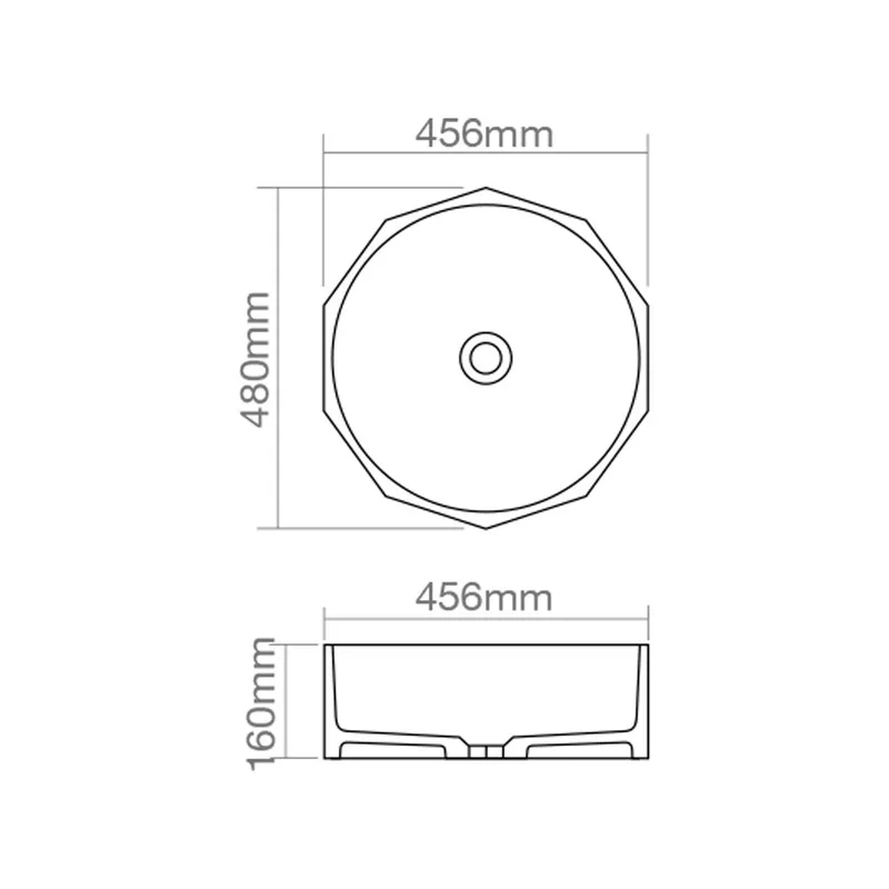 Z9110 Resin Countertop Basin