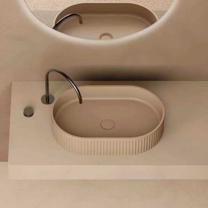 Z9801 Solid Surface Basin Light Camel