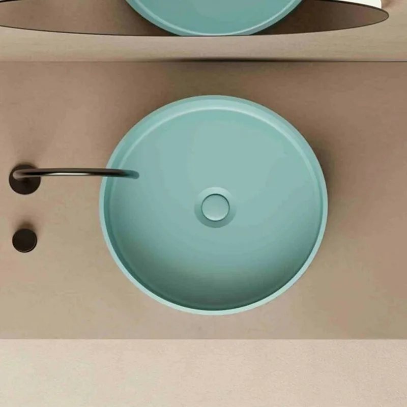 Z9802 Solid Surface Basin Tiffany Blue