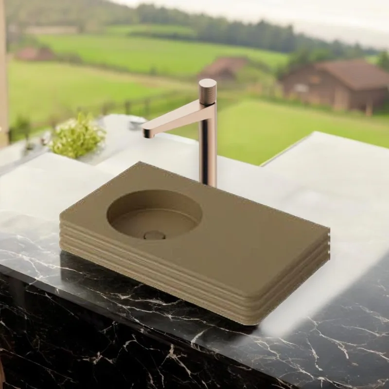 Z9803 Solid Surface Countertop Basin