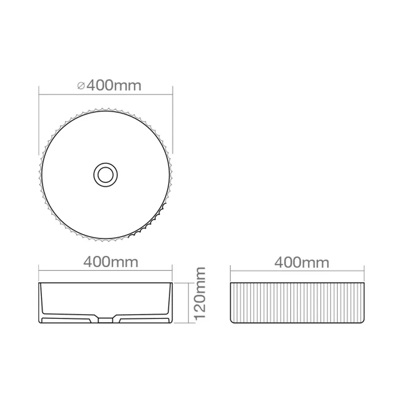 Z9812 Solid Surface Countertop Basin